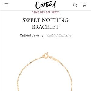 Catbird NYC Sweet Nothing Bracelet 14k Yellow Gold